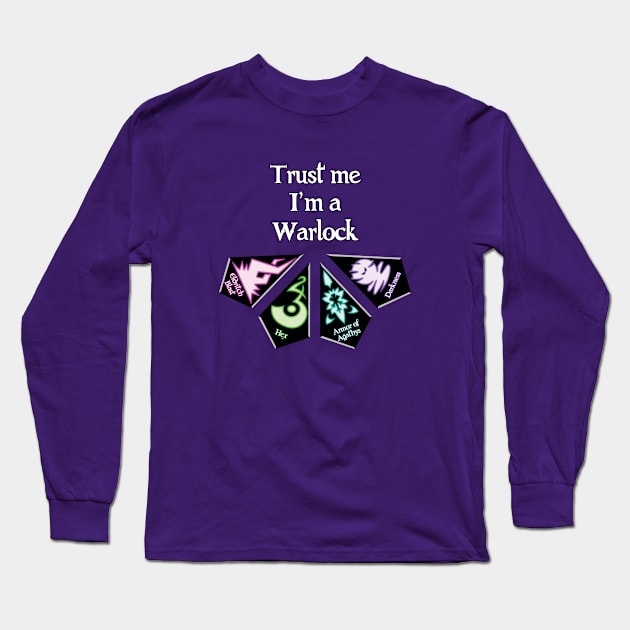 Trust me I'm a Warlock Long Sleeve T-Shirt by Baruin